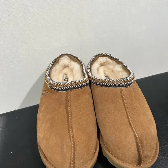 UGG Tasman ll Chestnut Suede Slip-On Slipper size 9 LIKE NEW - Picture 7 of 14